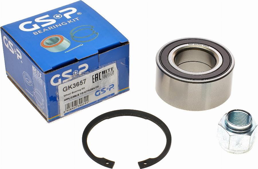 GSP GK3657 - Bearing Kit, wheel hub onlydrive.pro