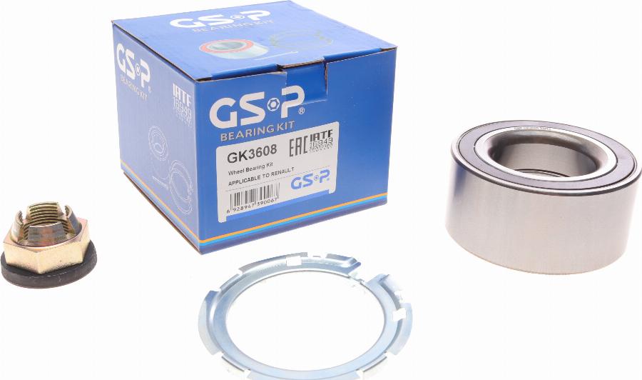 GSP GK3608 - Комплект подшипника, ступицы колеса onlydrive.pro