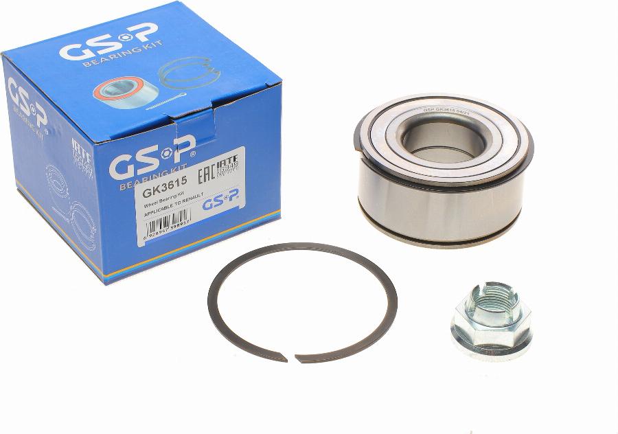 GSP GK3615 - Bearing Kit, wheel hub onlydrive.pro