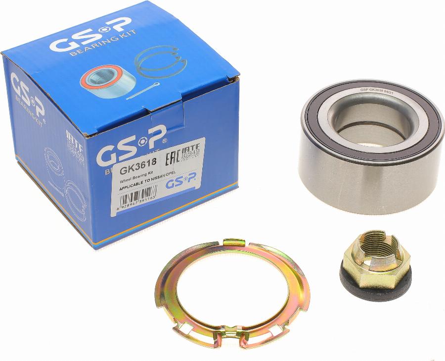 GSP GK3618 - Bearing Kit, wheel hub onlydrive.pro