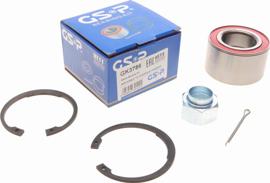 GSP GK3786 - Bearing Kit, wheel hub onlydrive.pro