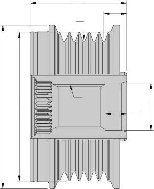 HELLA 9XU 358 039-091 - Шкив генератора, муфта onlydrive.pro