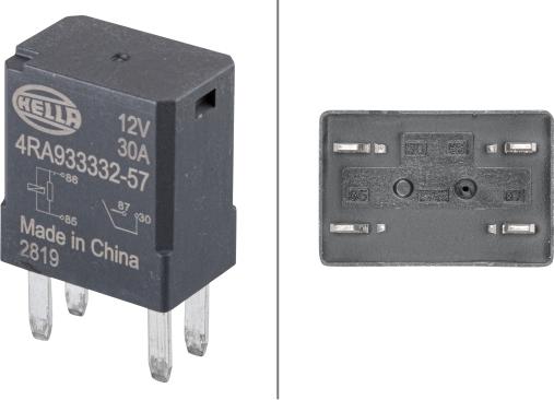 HELLA 4RA 933 332-571 - Relay, main current onlydrive.pro