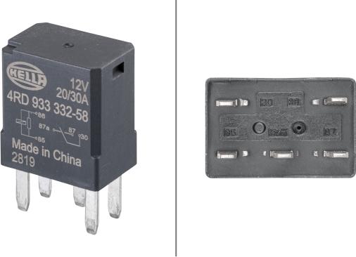 HELLA 4RD 933 332-581 - Relay, main current onlydrive.pro
