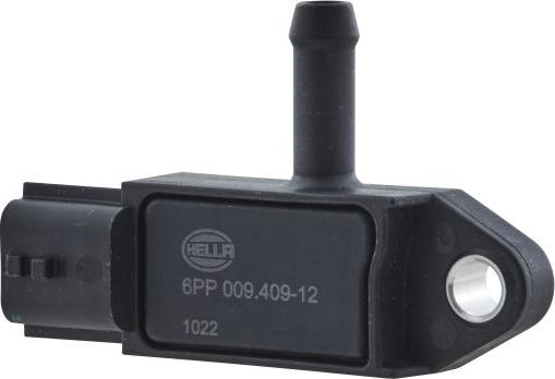HELLA 6PP 009 409-121 - Sensor, exhaust pressure onlydrive.pro