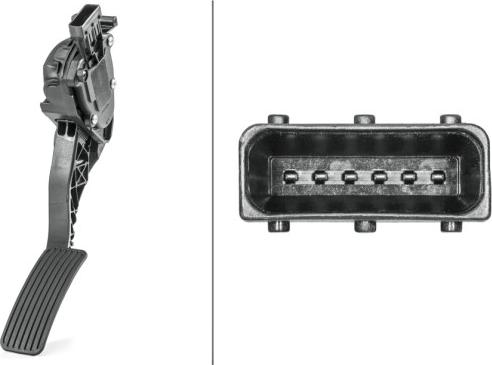 HELLA 6PV 009 765-721 - Sensor, accelerator pedal position onlydrive.pro