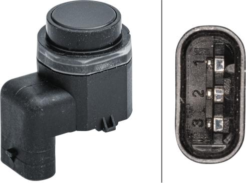 HELLA 6PX 358 141-541 - Sensor, parking assist onlydrive.pro