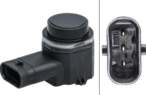 HELLA 6PX 358 141-531 - Sensor, parking assist onlydrive.pro