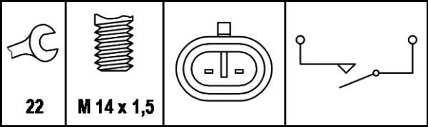 HELLA 6ZF 008 621-011 - Kytkin, peruutusvalo onlydrive.pro