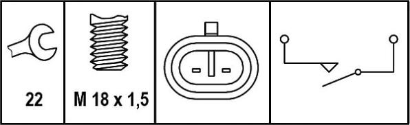 HELLA 6ZF 008 621-301 - Jungiklis, atbulinės eigos žibintas onlydrive.pro