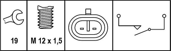 HELLA 6ZF 008 621-261 - Switch, reverse light onlydrive.pro