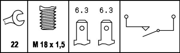 HELLA 6ZF 003 272-011 - Switch, reverse light onlydrive.pro