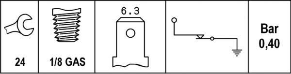 HELLA 6ZF 007 392-001 - Sender Unit, oil pressure onlydrive.pro