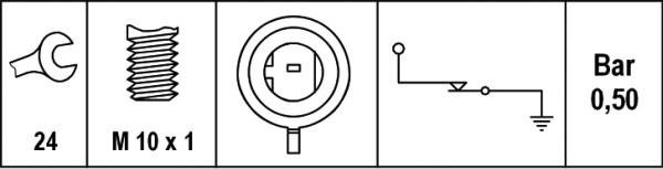 HELLA 6ZL 008 780-011 - Sender Unit, oil pressure onlydrive.pro