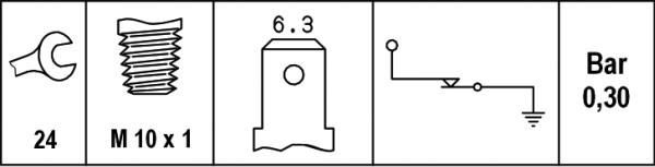 HELLA 6ZL 003 259-011 - Sender Unit, oil pressure onlydrive.pro