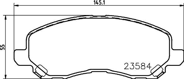 AISIN SN889 - Brake Pad Set, disc brake onlydrive.pro