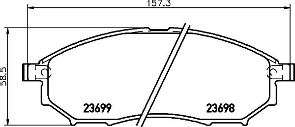 RENAULT 7711946187 - Piduriklotsi komplekt,ketaspidur onlydrive.pro