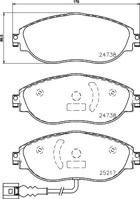 VAG 5Q0 698 151 AG - Тормозные колодки, дисковые, комплект onlydrive.pro