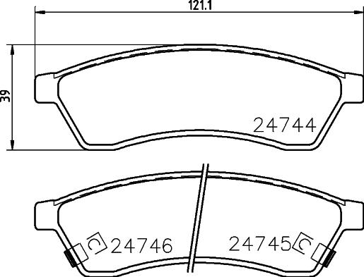 Suzuki 5550086Z00000 - Brake Pad Set, disc brake onlydrive.pro