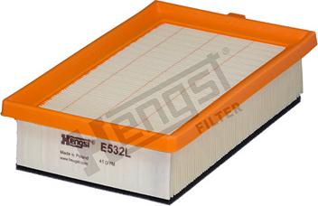 Hengst Filter E532L - Air Filter, engine onlydrive.pro