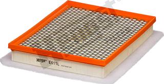 Hengst Filter E611L - Air Filter, engine onlydrive.pro