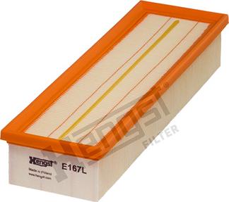 Hengst Filter E167L - Gaisa filtrs onlydrive.pro