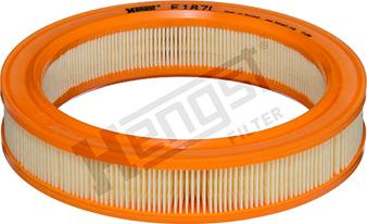 Hengst Filter E187L - Air Filter, engine onlydrive.pro