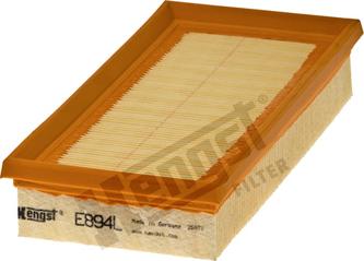 Hengst Filter E894L - Air Filter, engine onlydrive.pro