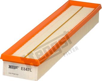 Hengst Filter E847L - Air Filter, engine onlydrive.pro