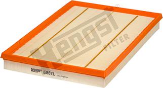 Hengst Filter E887L - Air Filter, engine onlydrive.pro