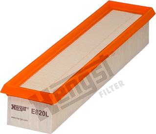 Hengst Filter E820L - Air Filter, engine onlydrive.pro