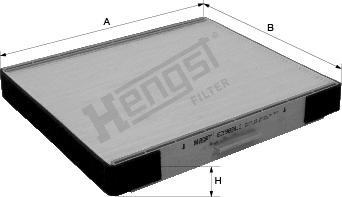 Hengst Filter E3985LI - Filter, interior air onlydrive.pro