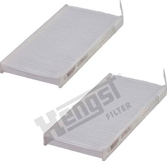 Hengst Filter E2982LI-2 - Фильтр воздуха в салоне onlydrive.pro