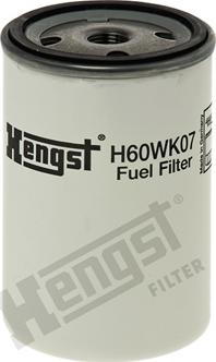 Hengst Filter H60WK07 - Топливный фильтр onlydrive.pro