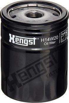 Hengst Filter H14W20 - Oil Filter onlydrive.pro