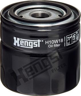 Hengst Filter H10W18 - Oil Filter onlydrive.pro