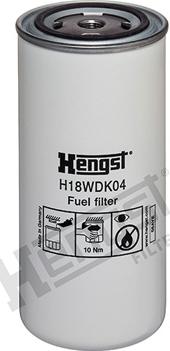 Hengst Filter H18WDK04 - Fuel filter onlydrive.pro