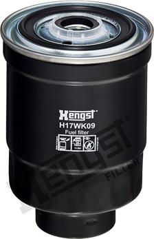 Hengst Filter H17WK09 - Топливный фильтр onlydrive.pro