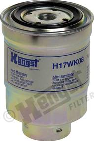 Hengst Filter H17WK08 - Fuel filter onlydrive.pro