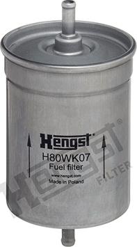 Hengst Filter H80WK07 - Топливный фильтр onlydrive.pro