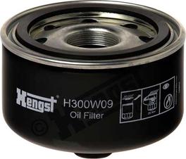 Hengst Filter H300W09 - Oil Filter onlydrive.pro