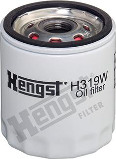 Hengst Filter H319W - Oil Filter onlydrive.pro