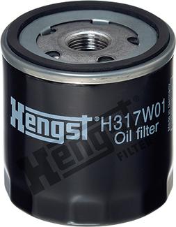 Hengst Filter H317W01 - Oil Filter onlydrive.pro