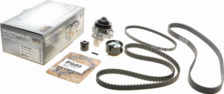 Hepu PK09080 - Water Pump & Timing Belt Set onlydrive.pro