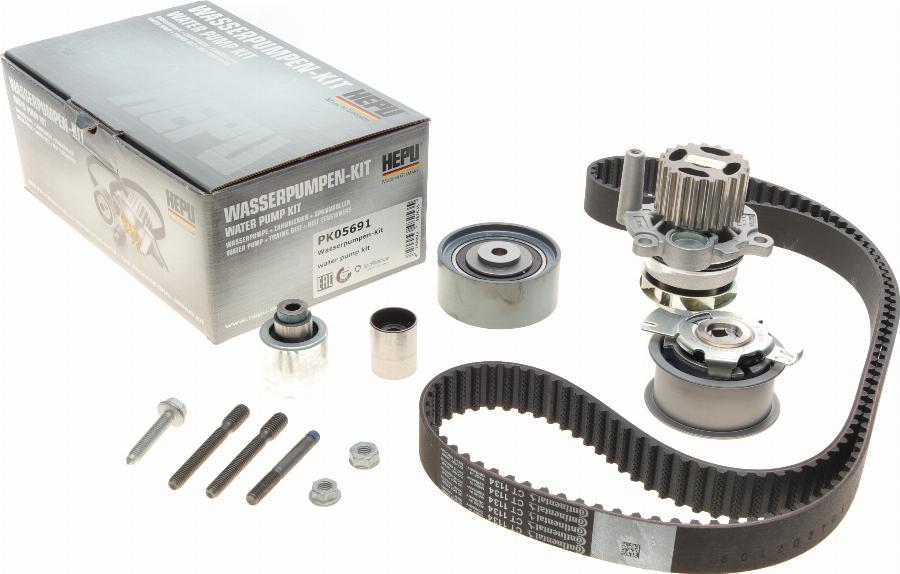 Hepu PK05691 - Water Pump & Timing Belt Set onlydrive.pro