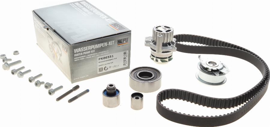 Hepu PK06551 - Water Pump & Timing Belt Set onlydrive.pro