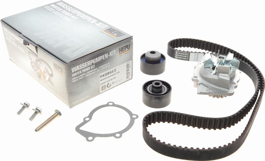 Hepu PK08412 - Water Pump & Timing Belt Set onlydrive.pro