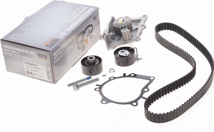 Hepu PK08070 - Water Pump & Timing Belt Set onlydrive.pro