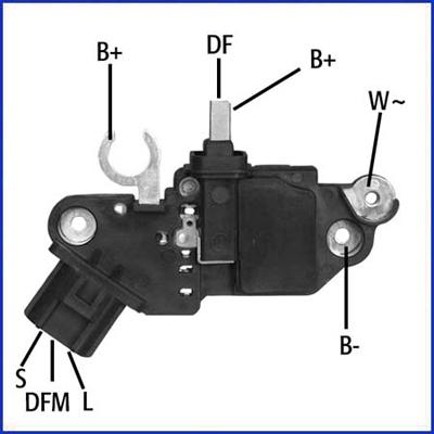 Hitachi 130593 - Voltage regulator, alternator onlydrive.pro