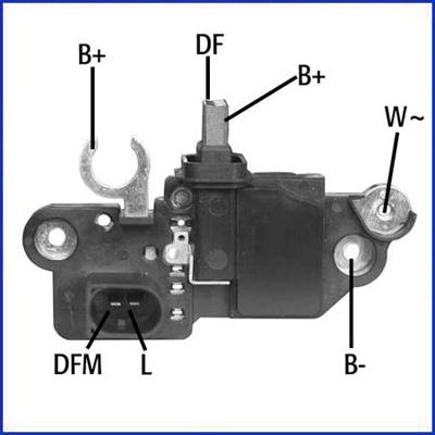 Hitachi 130570 - Voltage regulator, alternator onlydrive.pro